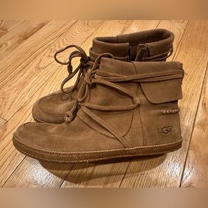 Women’s Reid Ugg tan moccasin boots